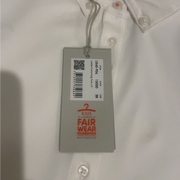 KJUS White Long Sleeve Polo Shirt NWT 38 - Picture 3 of 4